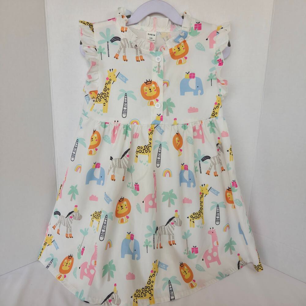 SHEIN Kids Animal Print Dress 5T